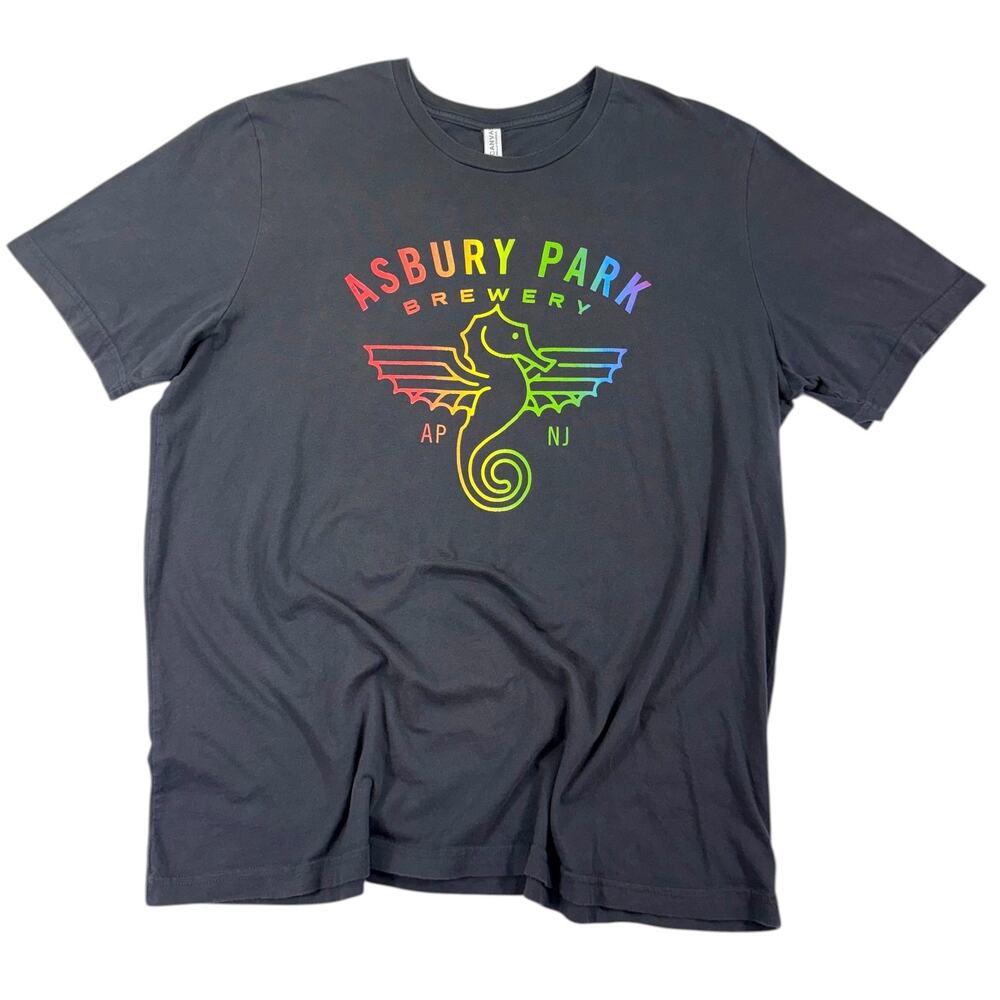 Asbury Park Brewery T-Shirt Men's 2XL XXL Beer Seahorse